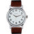 Oxcia Watch Round Dial Brown Leather Strap Men Quartz Watch
