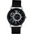 Oxcia Watch Round Dial Black Leather Strap Men Quartz Watch