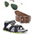 Elligator Men Multicolor Velcro Floater With Belt And Sunglass