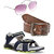 Elligator Men Multicolor Velcro Floater With Belt And Sunglass