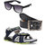 Elligator Men Multicolor Velcro Floater With Belt And Sunglass