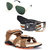 Elligator Men Multicolor Velcro Floater With Belt And Sunglass