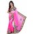Fashionoma Pink Art Silk Self Design Saree With Blouse