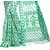 Fashionoma Green & White Cotton Printed Saree With Blouse