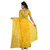 Fashionoma Gold & Yellow Cotton Checks Saree With Blouse