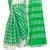 Fashionoma Green & White Cotton Checks Saree With Blouse