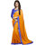 Chigy Whigy Orange Georgette party wear Sarees