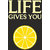 Lemons Quote Typographic Poster