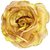 Homeoculture Golden Glittery Rose Flower Hair Clip  Pack of 2 pieces