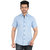 ANYTIME Men's Blue Color Half sleeve Casual Shirt