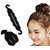 ngbun New Homeoculture Pack of 3 hair donuts  All 3 different sizes +Magic Hair Styling Twist Styling Bun Hairpins Hair