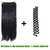 Homeoculture Straight Synthetic 30 inch Hair Extension With Free French Braid too (Black)