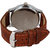 Oxcia Watch Round Dial Brown Leather Strap Men Quartz Watch
