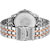 Oxcia Watch Round Dial Silver Metal Strap Men Quartz Watch
