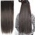 Homeoculture Straight Synthetic 24 inch Hair Extension (Natural Brown) With Free Golden rose