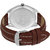 Oxcia Watch Round Dial Brown Leather Strap Men Quartz Watch