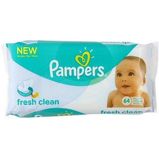 Buy Pampers Baby Wipes 64Pc - Fresh Clean (Imp) Online