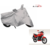 Auto Hub Premium Silver-Matty Bike Body Cover For Hero Honda CBZ