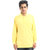 GO-ON Yellow Polo Neck Long Sleeve T-Shirt For Men