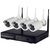 4D Wireless 4 HD IP CCTV Bullet Cameras (1.3MP) with 4Ch. NVR Kit with All Accessories