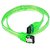 eDragon 18inch SATA 6Gbps Cable w/Locking Latch - UV Green - 20 Pack