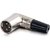 C2G / Cables to Go 40660 Right Angle XLR In-line Male Connector (Metallic Silver)