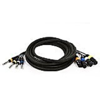Monoprice 108762 15-Feet 4-Channel TRS Male-Inch XLR Female Snake Cable