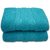 Divine Overseas Premium 2 Pieces Soft  100 Pure Cotton Hand Towel Set - Turquoise  (Royal Amazsams)