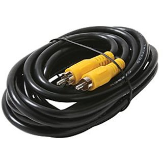 6 Inch Molded Single RCA Male To 2x RCA Female Audio Cable