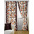 Bedspun Polyester 7 feet Brown 2 pc Door curtain