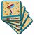 3dRose Happy Purim, Gragger and Hamantaschen-Soft Coasters, Set of 8 (cst_43483_2)