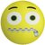 iscream Emoji Zipped-Lip Microbead Pillow