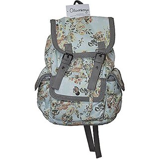 Olsenboye Mint Green Floral Fashion Backpack Designed by Mary Kate and Ashley Olsen