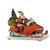 MusicBox Kingdom 53052 Illuminated Santa on a Snowmobile Music Box, Plays 8 Different Melodies