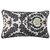 Jiti Shine Outdoor Polyester Throw Pillow, 12 by 20-Inch, Black