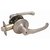Hardware House 276618 Grade 3 4.13 Inch Privacy Lever Lock from the Greystone Collection, Satin Nickel Finish