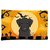 Carolines Treasures BB1793PILLOWCASE Halloween Black Labrador Fabric Standard Pillowcase, Large, Multicolor