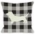 Bentin Home Decor Gingham Silhouette Doxie Throw Pillow by OBC, 18