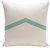 E By Design CPG-N50-Aqua-18 Geometric Throw Pillow, 18-Inch, Aqua