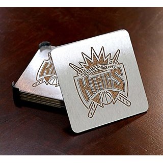 NBA Sacramento Kings Boasters, Heavy Duty Stainless Steel Coasters, Set Of 4