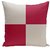 E By Design CPG-N63-Paloma_Lipstick-16 Geometric Cotton Decorative Pillow, 16-Inch, Paloma Lipstick