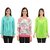 Timbre Women / Girls Party Wear Georgette Full Sleeves Tops Combo Pack Of 3