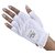 Lady Classic Cabretta 1/2 Finger Golf Glove White Medium LH