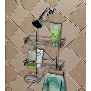 Buy Deluxe Functional Extra Small Steel 3 Tier Hanging Shower Caddy ...