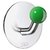 Smedbo Home Decorative Accessories Design Single Hook Stainless Polished/Green Knob