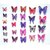 Mintbon 12 Pcs 3D Removable Butterfly Wall Stickers DIY Art Decor Decals (Purple)