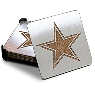 NFL Dallas Cowboys Boasters, Heavy Duty Stainless Steel Coasters, Set Of 4