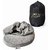 Luxury Quality Memory Foam Neck Pillow with Hoodie and Water Proof Bag. Cover and Hoodie made with High Quality Velvet.