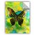 ArtWall Elana Rays Butterfly Green/Blue Art Appeelz Removable Graphic Wall Art, 18 x 24
