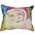 Betsy Drake Santa Face Indoor/Outdoor Pillow, 20